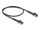DELOCK RJ45 Netzwerkkabel Cat.6A winkelbar 0,5m schwarz