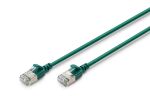 Digitus CAT 6A F-FTP Slim Patchkabel, 1m, Grün