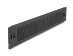 DELOCK 19" Kabelmanagement Bürstenleiste 2 HE schwarz