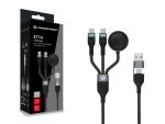 Conceptronic ETTA08B15 3-in-1 100W Schnellladekabel, 1,5 m, USB-C, Apple Watch Ladegerät, USB 2.0, 5A, E-Mark