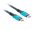 Lanberg CA-CMCM-44CU-0005-BK USB Kabel USB4 Gen 2x2 0,5 m USB C 40 Gbit/s 240 W Schwarz, Blau
