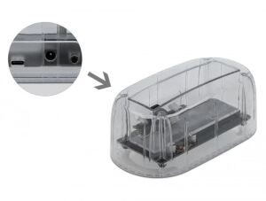 DeLOCK USB Type-C Dockingstation für 1 x SATA HDD / SSD transparent