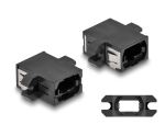 DELOCK LWL Kupplung MPO Buchse zu MPO Buchse schwarz