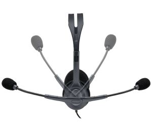 Logitech 981-000593 Kopfhörer & Headset Kabelgebunden Kopfband Büro/Callcenter Schwarz