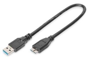 Digitus USB-A – Micro-B Anschlusskabel, 0,25m