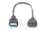Digitus USB-A – Micro-B Anschlusskabel, 0,25m