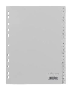 Durable 650810 Tab-Register Alphabetischer Registerindex Polypropylen (PP) Grau