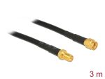 DELOCK HF Kabel RP-SMA -> RP-SMA St/Bu 3.00m low loss