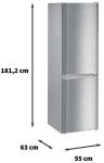 Liebherr Kühl-Gefrierkombi CUel331-22 212,4L/84L sr F (Speditionsversand)