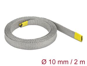 DELOCK Geflechtschlauch zur EMV Abschirmung dehnbar 2mx10mm
