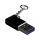 Inter-Tech 88885460 Kabeladapter USB Type C USB Type A Schwarz