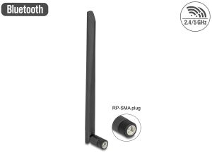 DELOCK WLAN 802.11 a/ax/a/b/g/n Antenna RP-SMA plug 5