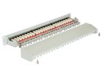 DELOCK 19" Patchpanel 24-Port Cat6A geschirmt grau