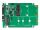 DELOCK SATA Konverter SATA 22Pin -> 1x M.2 Key B + 1x mSATA