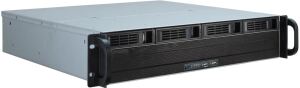 Inter-Tech IPC 2U-2404S Rack Schwarz, Silber