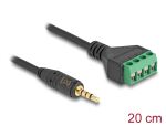 DELOCK Klinkenstecker 3,5mm 4Pin <Terminalblock...