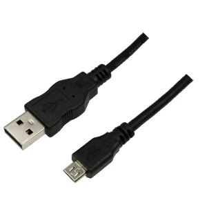 LogiLink 1.8m USB/microUSB USB Kabel USB 2.0 1,8 m USB A Micro-USB B 0,48 Gbit/s Schwarz