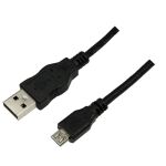 LogiLink 1.8m USB/microUSB USB Kabel USB 2.0 1,8 m USB A Micro-USB B 0,48 Gbit/s Schwarz