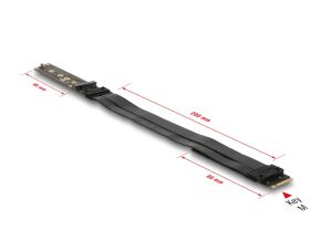 DELOCK Riser Karte M.2 Key M Verlängerung NVMe m. 20cm Kabel