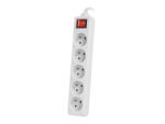Lanberg PS1-05E-0300-W Verlängerungskabel 3 m 5...