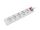 Lanberg PS1-05E-0300-W Verlängerungskabel 3 m 5 AC-Ausgänge Drinnen/Draußen Weiß