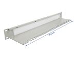 DELOCK 19" Kabelmanagement Bürstenleiste Kabelabfangpalette
