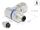 DeLOCK M12 Steckverbinder A-kodiert 3 Pin Stecker zur Montage mit Schraubanschluss 90° gewinkelt Metall