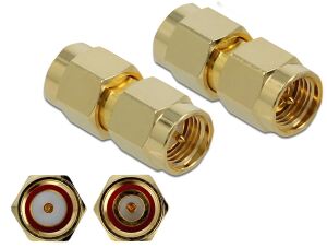 DELOCK Adapter SMA Stecker zu SMA Stecker 10 GHz