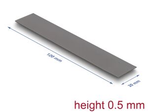DELOCK Wärmeleitpad 120x20x0,5mm für M.2 Module 3,2 W/mK