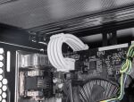 DeLOCK PSU Verlängerungskabel Set 30 cm 5-teilig Sleeved mit Kabelkämmen (1 x 24 Pin ATX, 1 x 12 + 4 Pin 12VHPWR PCIe 5.0, 1 x 4 + 4 Pin EPS, 2 x 6 + 2 Pin PCIe) weiß