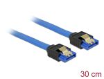 DELOCK SATA-Kabel SATA III -> SATA Bu/Bu 0.30m blau