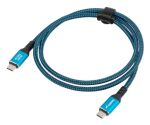 Lanberg CA-CMCM-45CU-0015-BK USB Kabel USB 3.2 Gen 2 (3.1 Gen 2) 1,5 m USB C 40 Gbit/s 240 W Schwarz, Blau
