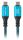 Lanberg CA-CMCM-45CU-0015-BK USB Kabel USB 3.2 Gen 2 (3.1 Gen 2) 1,5 m USB C 40 Gbit/s 240 W Schwarz, Blau