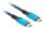 Lanberg CA-CMCM-45CU-0015-BK USB Kabel USB 3.2 Gen 2 (3.1 Gen 2) 1,5 m USB C 40 Gbit/s 240 W Schwarz, Blau
