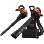 Black&Decker El.Laubsauger, 3000W Laubfangrucksack BEBLV300