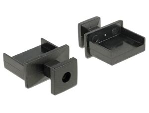 DeLOCK 64009 Steckdosensicherung USB Typ-A Schwarz 10 Stück(e)