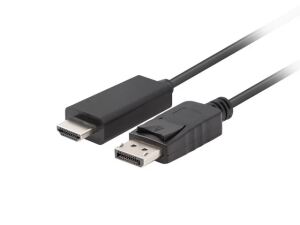 Lanberg CA-DPHD-11CC-0018-BK Kabeladapter DisplayPort HDMI Schwarz