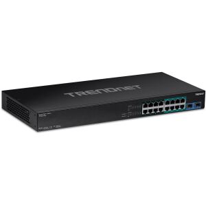 Trendnet TPE-BG182G Netzwerk-Switch Unmanaged Gigabit Ethernet (10/100/1000) Power over Ethernet (PoE) 1U Schwarz