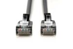 Digitus CAT 6A F-FTP Slim Patchkabel, 0,3m, Schwarz