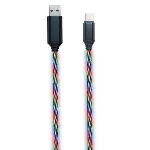 2GO 797146 USB Kabel 1 m USB B USB C Mehrfarbig
