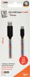 2GO 797146 USB Kabel 1 m USB B USB C Mehrfarbig