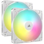 Corsair RS140 ARGB Computergehäuse Ventilator 14 cm Weiß 2 Stück(e)