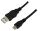 LogiLink 1m USB A-USB Micro B USB Kabel USB 2.0 Micro-USB B 0,48 Gbit/s Schwarz