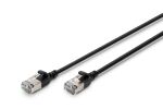 Digitus CAT 6A F-FTP Slim Patchkabel, 1m, Schwarz