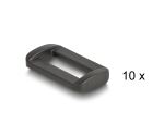 DELOCK Klettband auf Rolle mit Schlaufe L3m x B20mm schwarz
