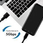 LogiLink CU0167 USB Kabel USB 3.2 Gen 1 (3.1 Gen 1) 0,5 m USB A USB C Schwarz
