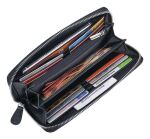 TROIKA LADIES SMART WALLET Briefttasche Schwarz Kunstleder