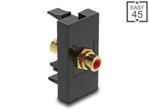 DELOCK Easy 45 Modul Cinch Buchse zu Cinch Buchse vergoldet