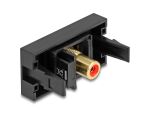 DELOCK Easy 45 Modul Cinch Buchse zu Cinch Buchse vergoldet
