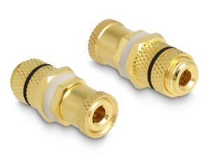 DELOCK Audio Adapter Polklemme > Polklemme zum Einbau schw.